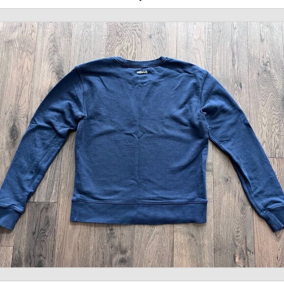 Allbirds R&R Crewneck Sweatshirt Size S Navy Organic Pima Cotton Eco-Friendly - Picture 4 of 9